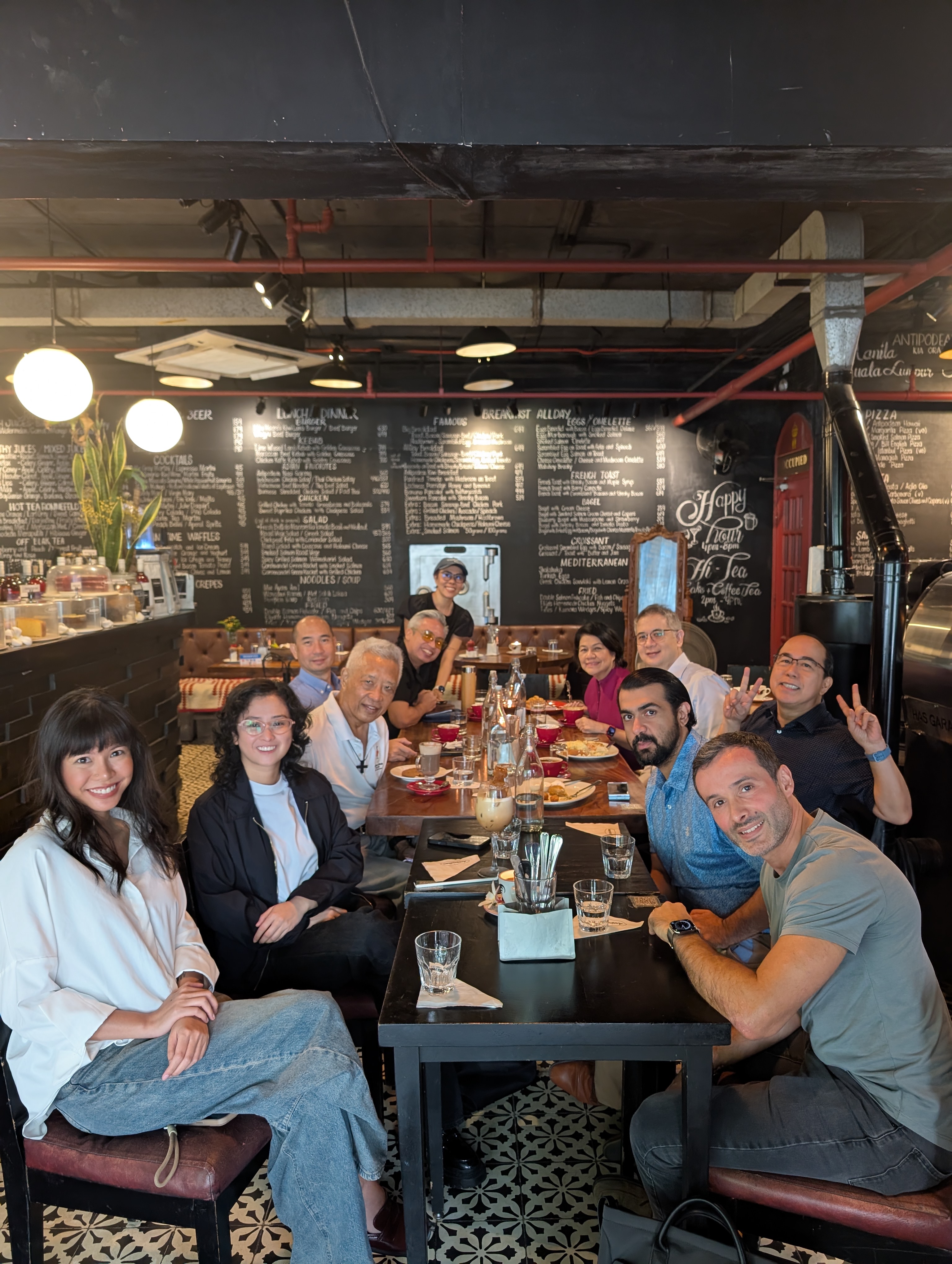 The AI Brekkie Episode 01 table at Antipodean Makati