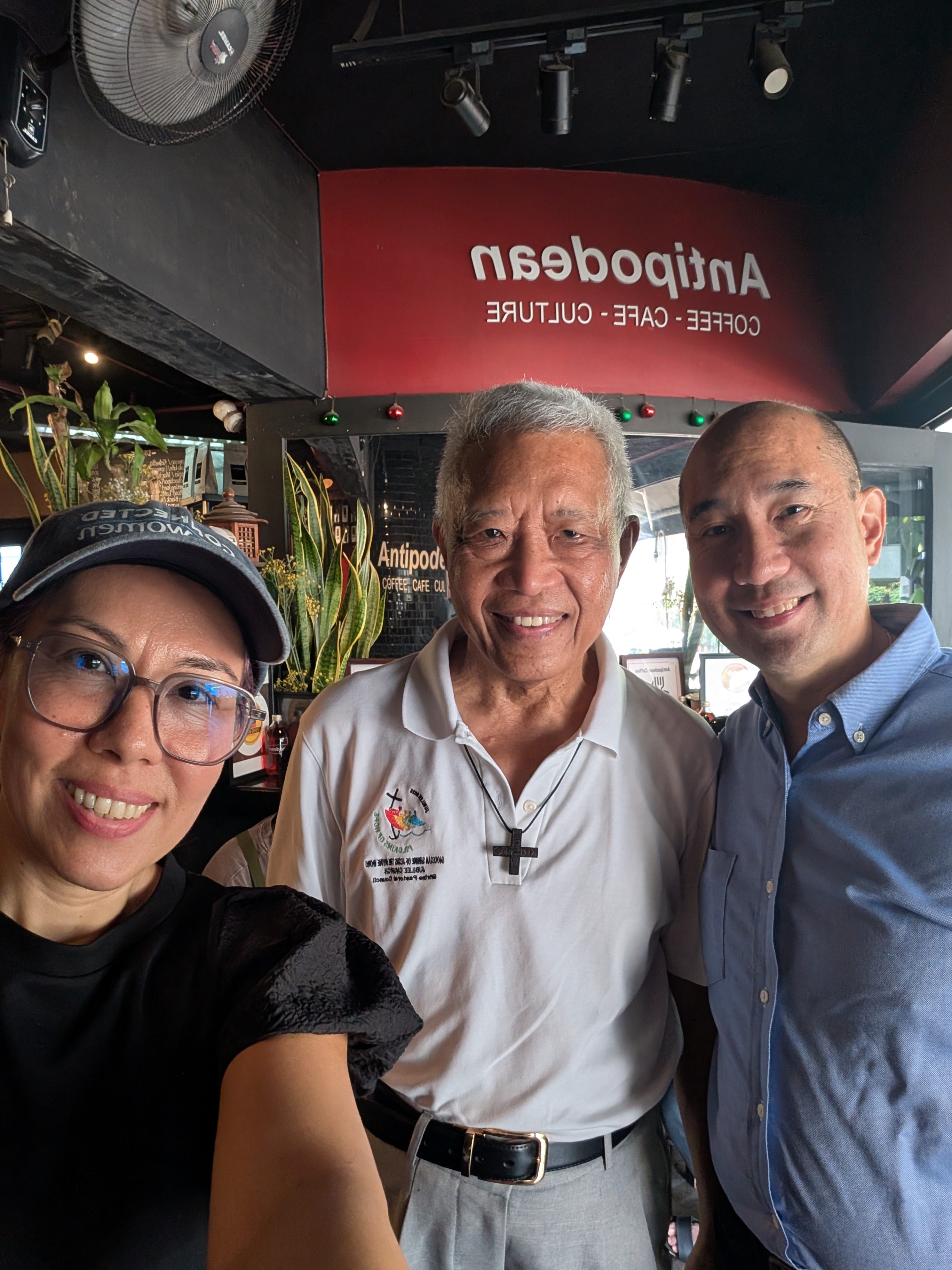 Gina, Father Beltran and Patrick